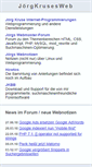 Mobile Screenshot of joergkrusesweb.de